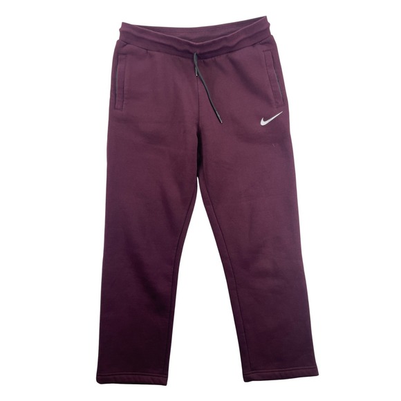 Nike Men's XL Burgundy Purple Standard Fit Fleece Sweatpants Joggers - Picture 1 of 8